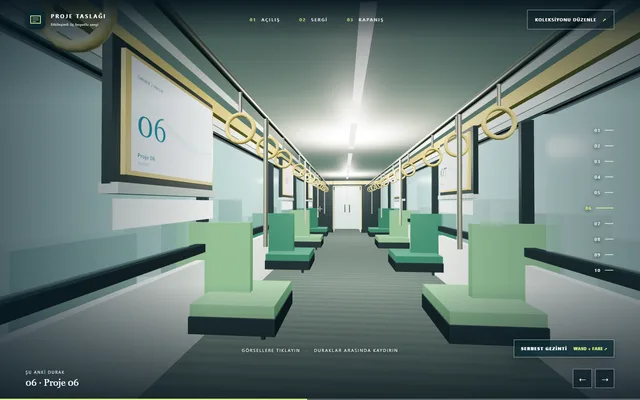 tramvay-scrool projesinin arayüz önizlemesi